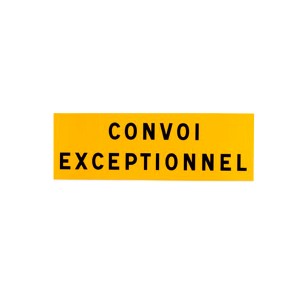 PLAQUE SOUPLE ADHÉSIVE "CONVOI EXCEPTIONNEL" RÉTRORÉFLÉCHISSANTE