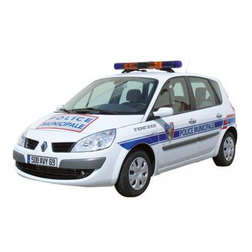 KIT PRÉDÉCOUPÉ POLICE MUNICIPALE RÉTRORÉFLÉCHISSANT