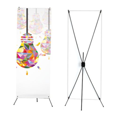 ECO | PORTE-AFFICHE EN X COULEUR NOIRE