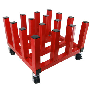 SUPPORT MOBILE 16 ROULEAUX