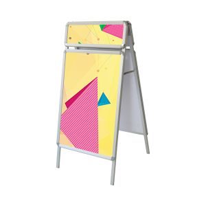 CHEVALET CLAP DOUBLE FACE 50X70CM + BANDEAU 50X20CM